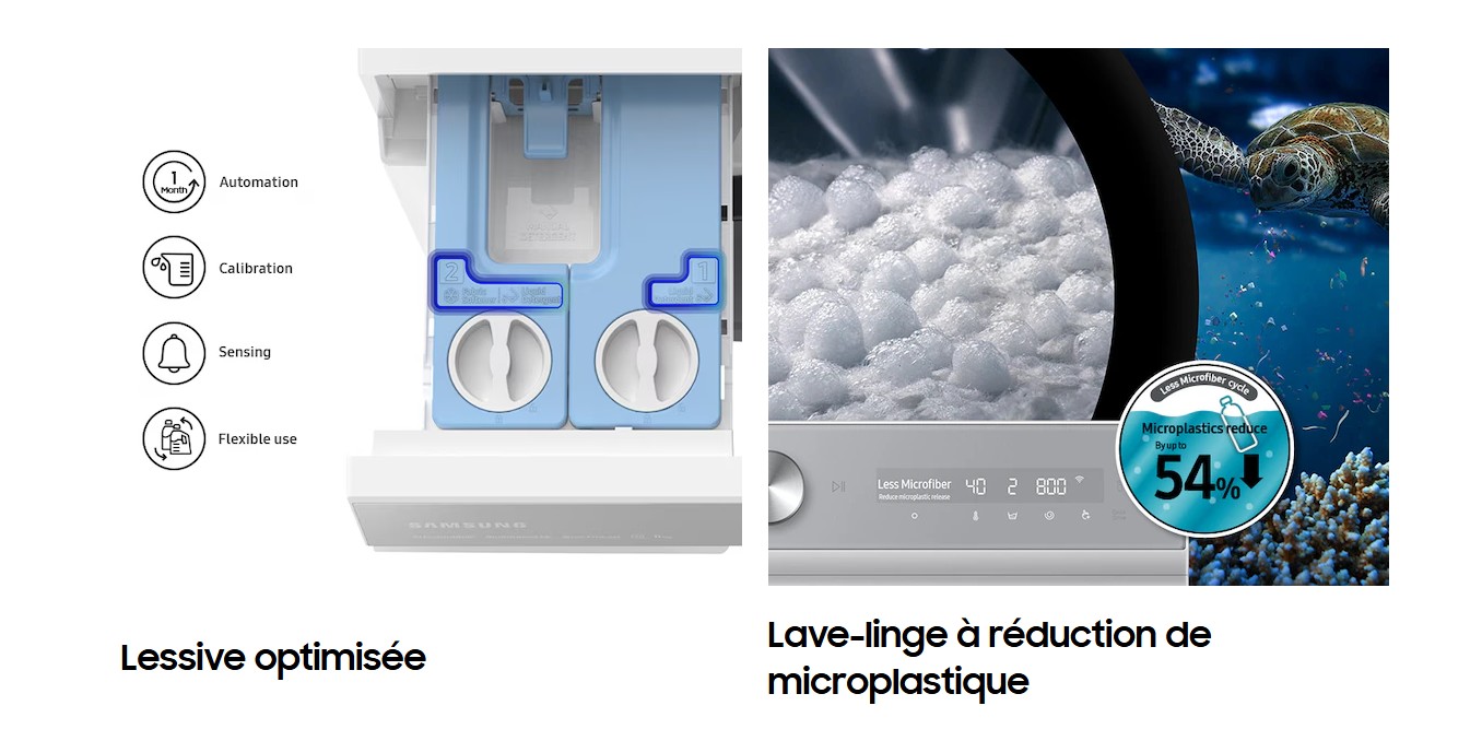 Lave-Linge Bespoke Quickdrive AI EcoBubble 11 kg - WW11B1944DG