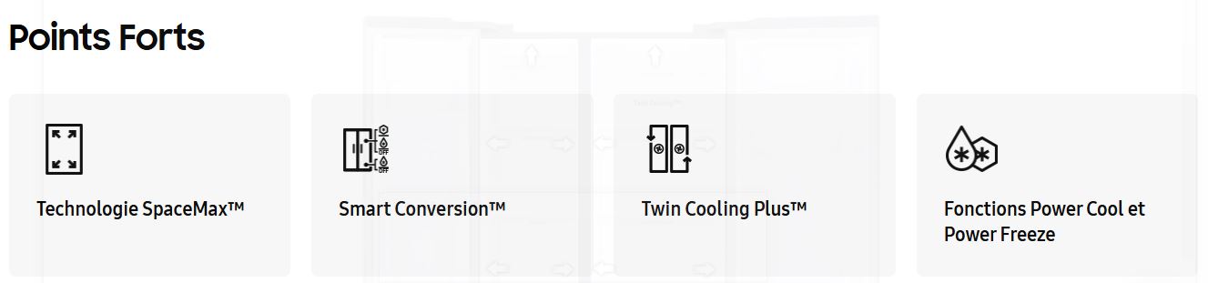 Réfrigérateur Samsung RS66 Side By Side 641L